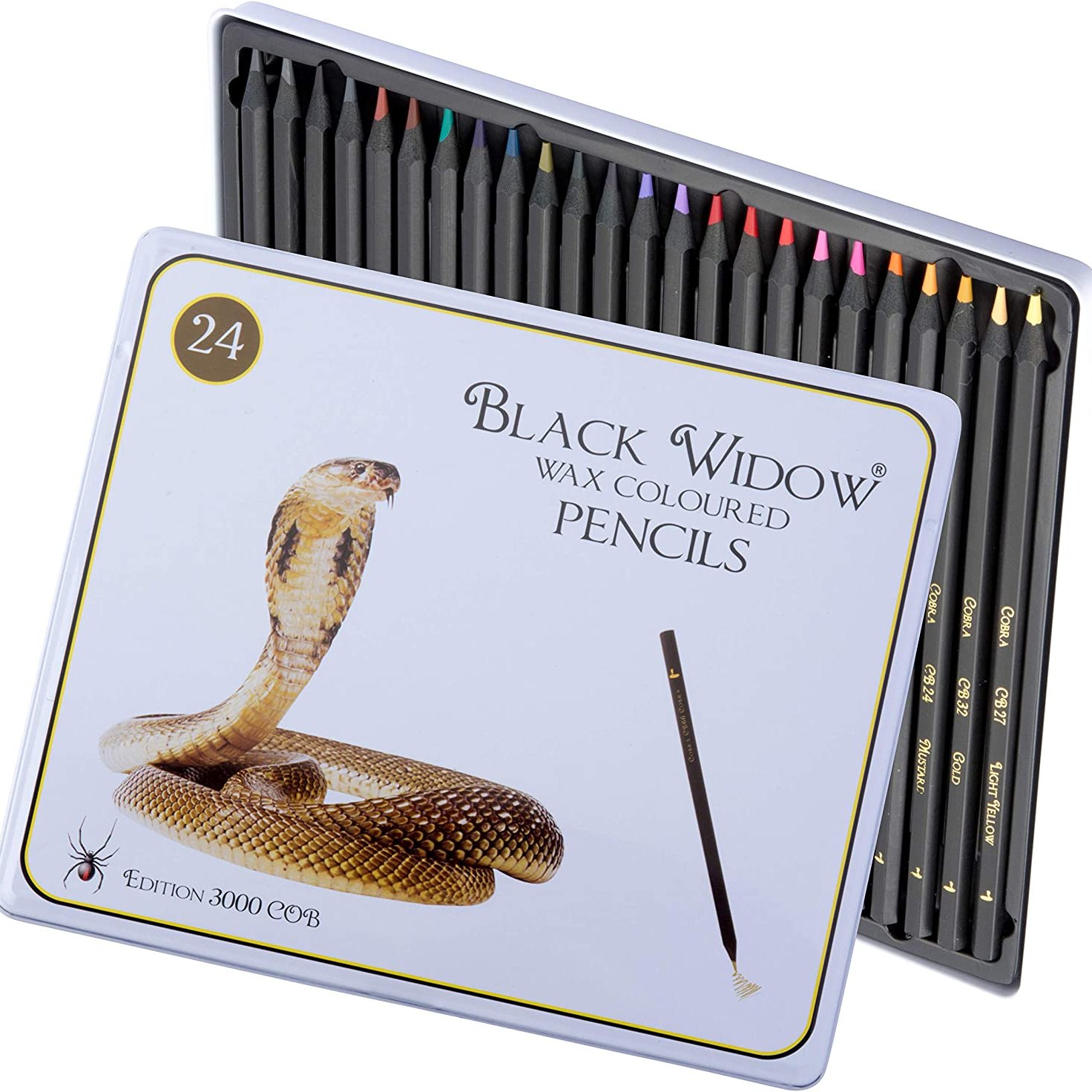 FREE DOWNLOAD  Black Widow 96 Pencil Chart in Color Order 
