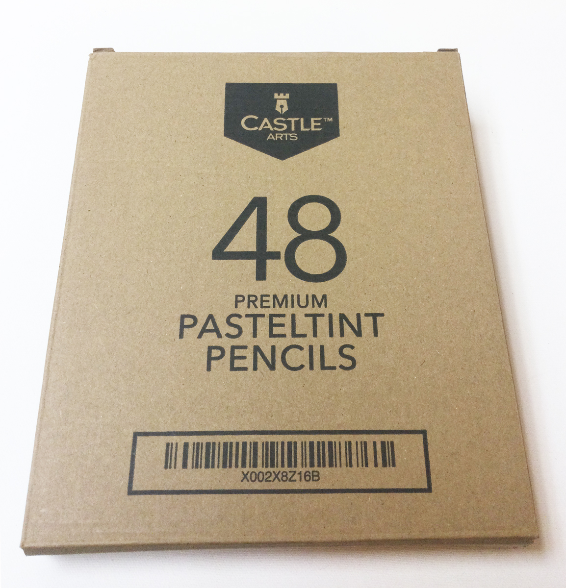 Castle Art Supplies 48 Piece Pasteltint Tin Colored Pencils Set